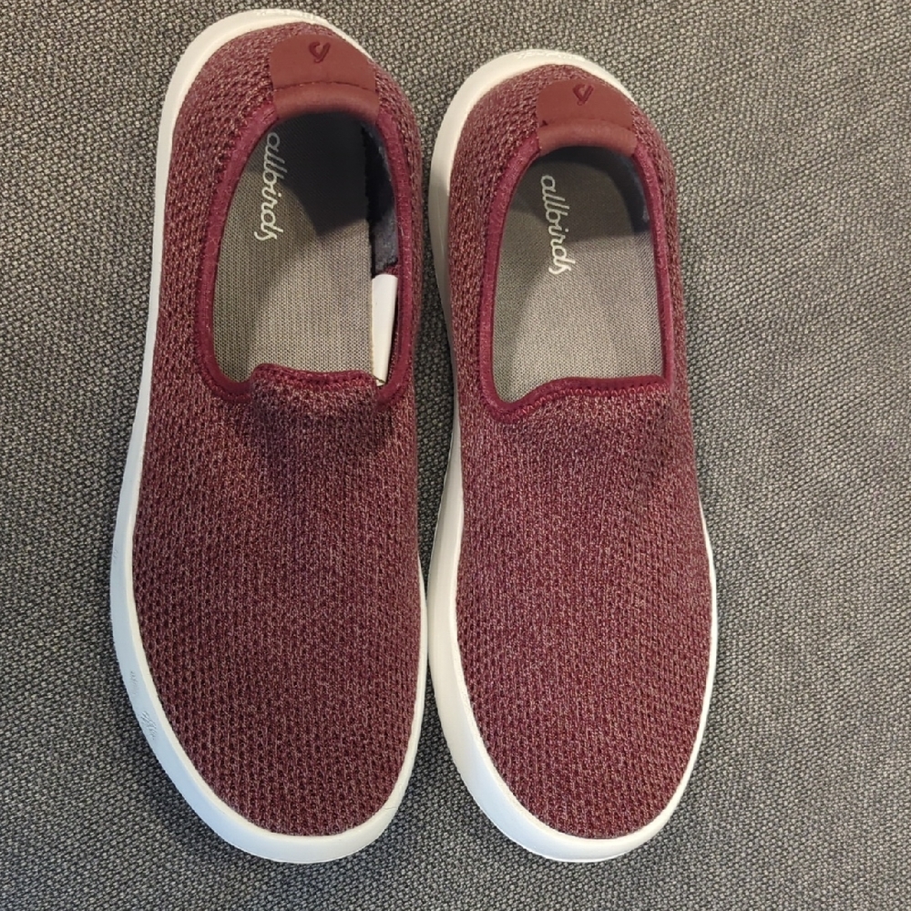 Allbirds Tree Loungers Botanic Red Slip-On Sneakers